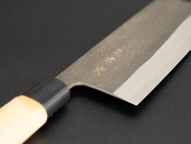 白紙鋼菜切（水牛柄）／SHIROHAGANE NAKIRI KNIFE