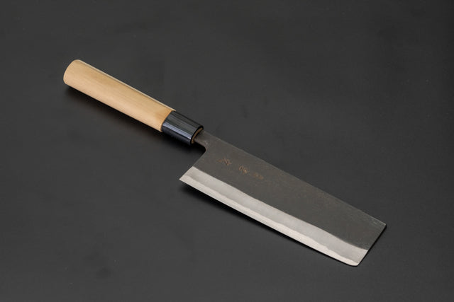 白紙鋼菜切（水牛柄）／SHIROHAGANE NAKIRI KNIFE